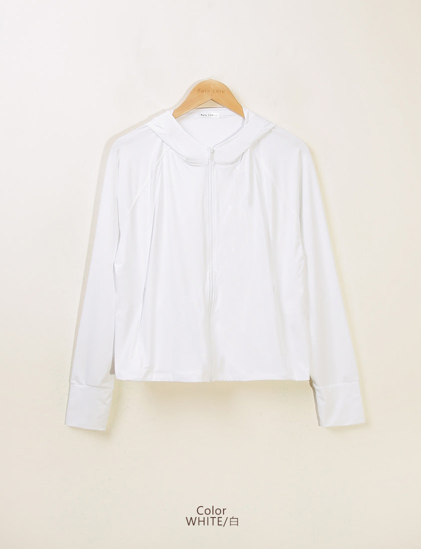 UV PRO+ Cooling Tech Sun Protection Plus Size Cropped Jacket