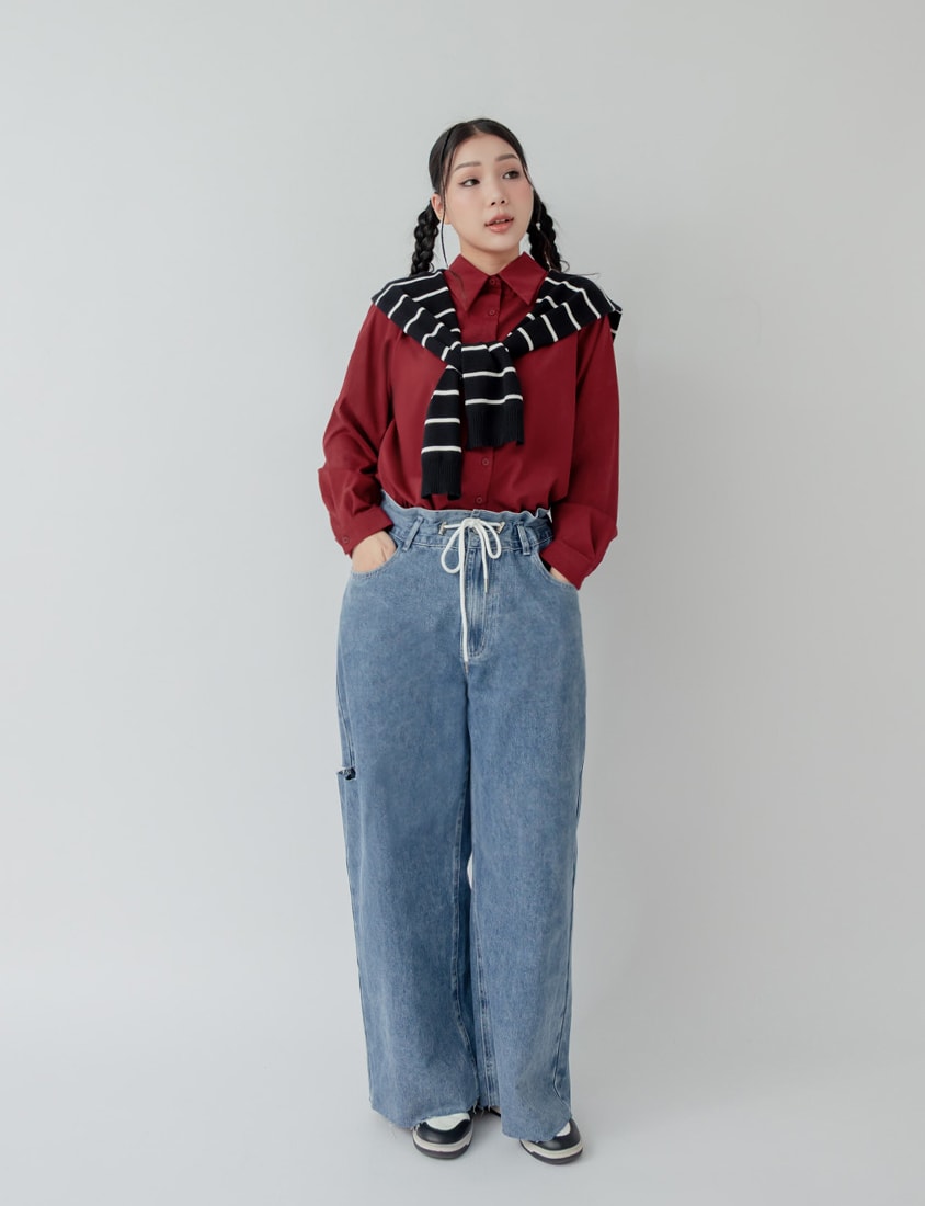 Versatile Multi-Color Knit Shawl