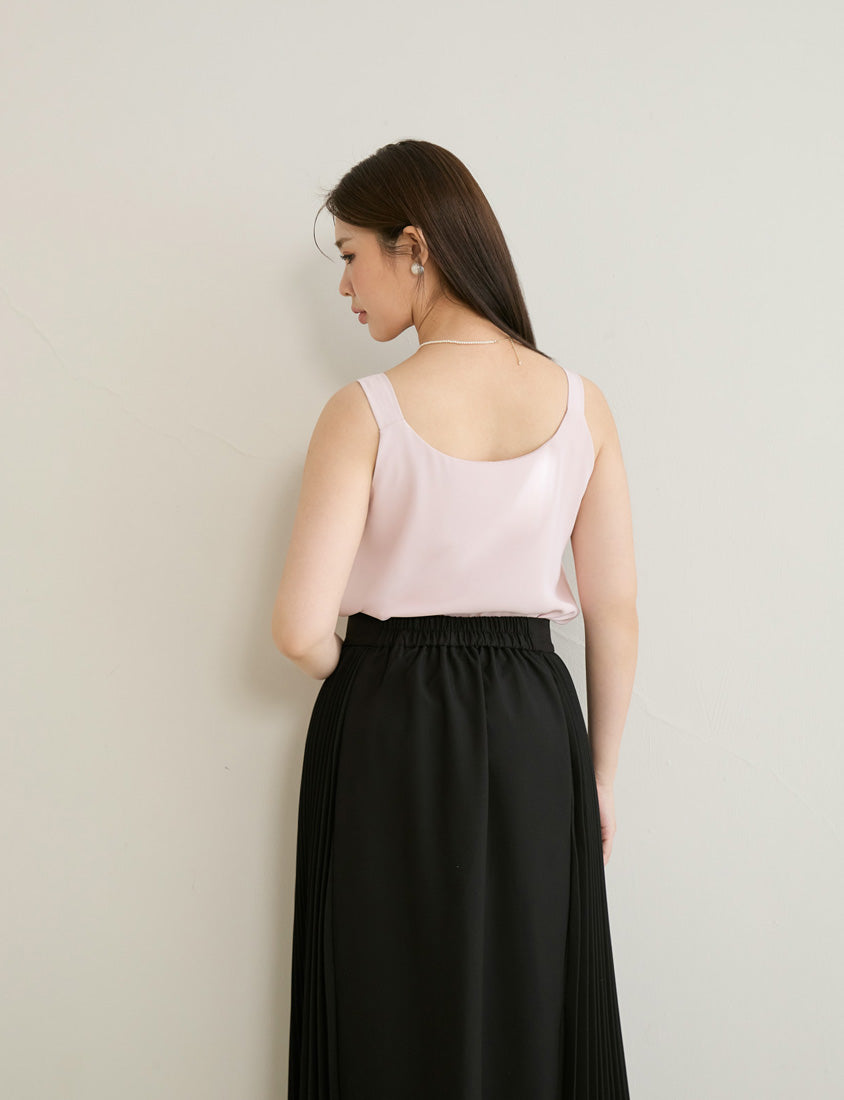 MISS. Two Way Reversible Matte Chiffon Plus Size Tank Top