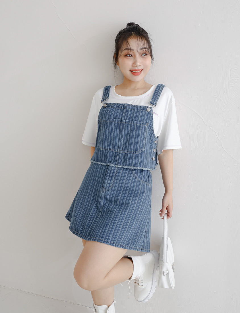 Raw Edge Plus Size Adjustable Plus Size Denim Vest