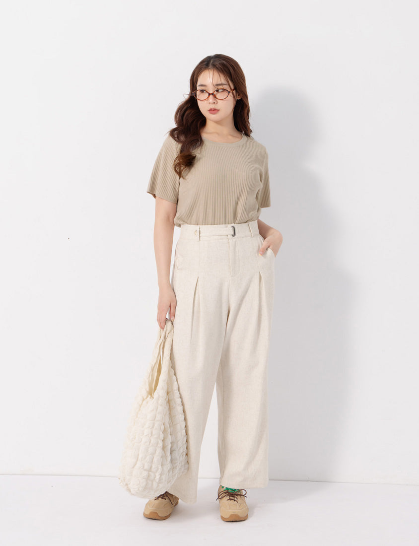 Cooling Lyocell Knit Plus Size Short Sleeve Top