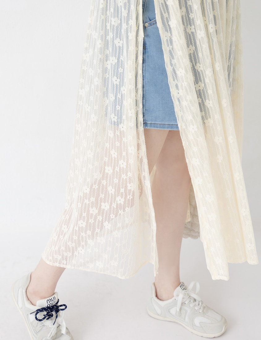 Adjustable Lace Side-Tie Plus Size Long Camisole Vest