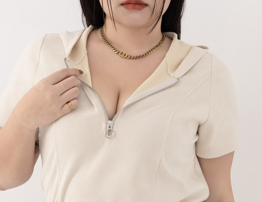 MUA! Suede Zip-Up Plus Size Hoodie