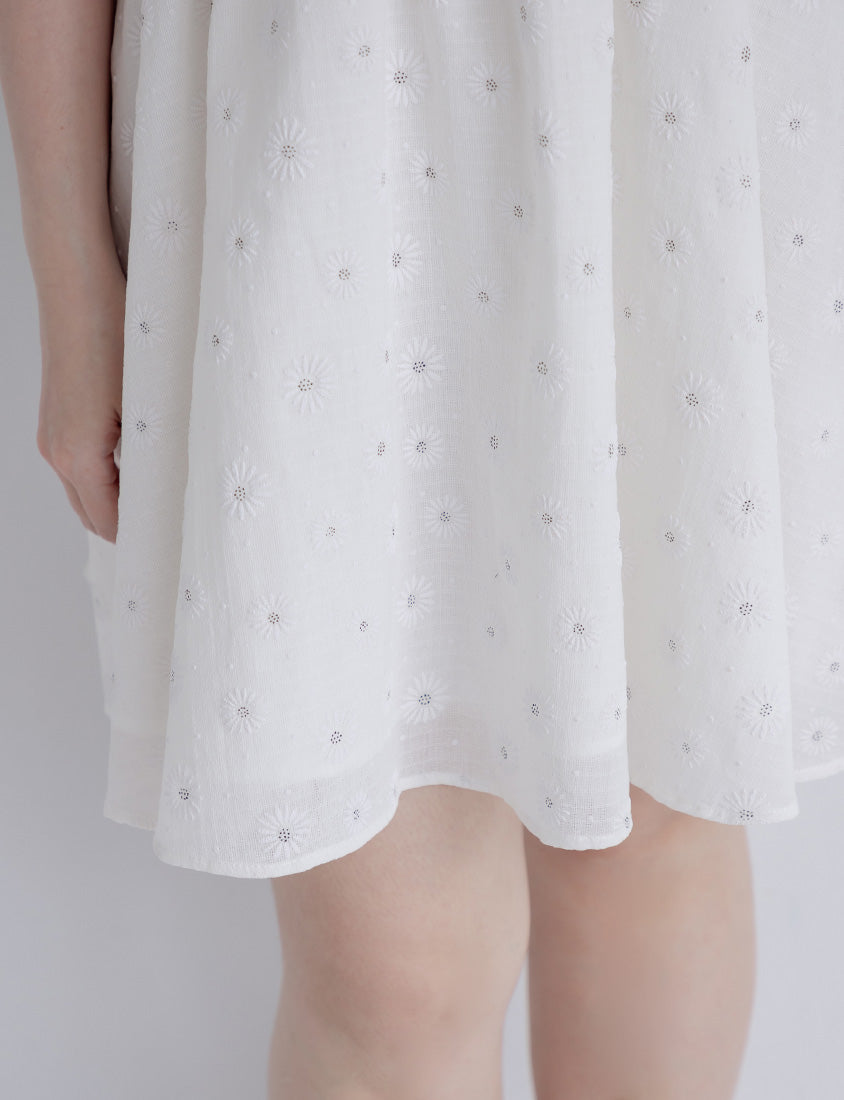 Cottagecore Two Way Floral Puff Sleeve Plus Size Mini Dress