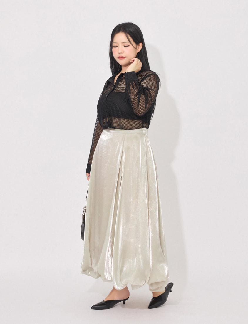 MORE U Textured Geometric Cut-Out Plus Size Shirt