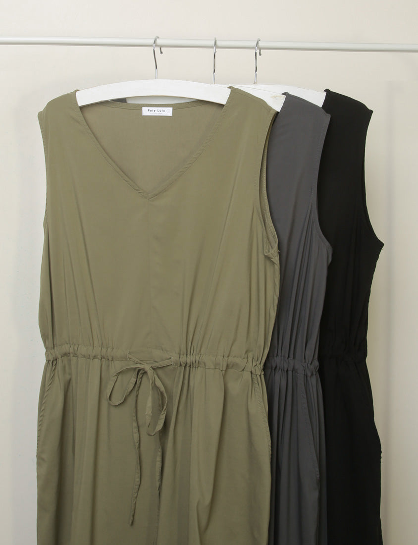 Cooling Tech V-Neck Plus Size Maxi Dress