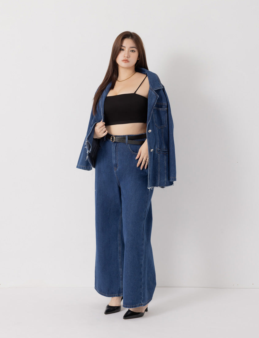 Pobra Tencel Wool Plus Size Bandeau Bra Top (With Padding)