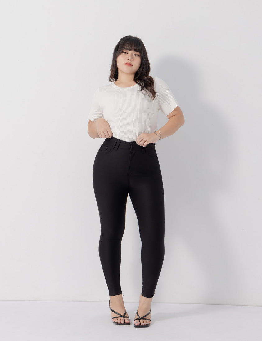Cooling Lyocell Knit Plus Size Short Sleeve Top
