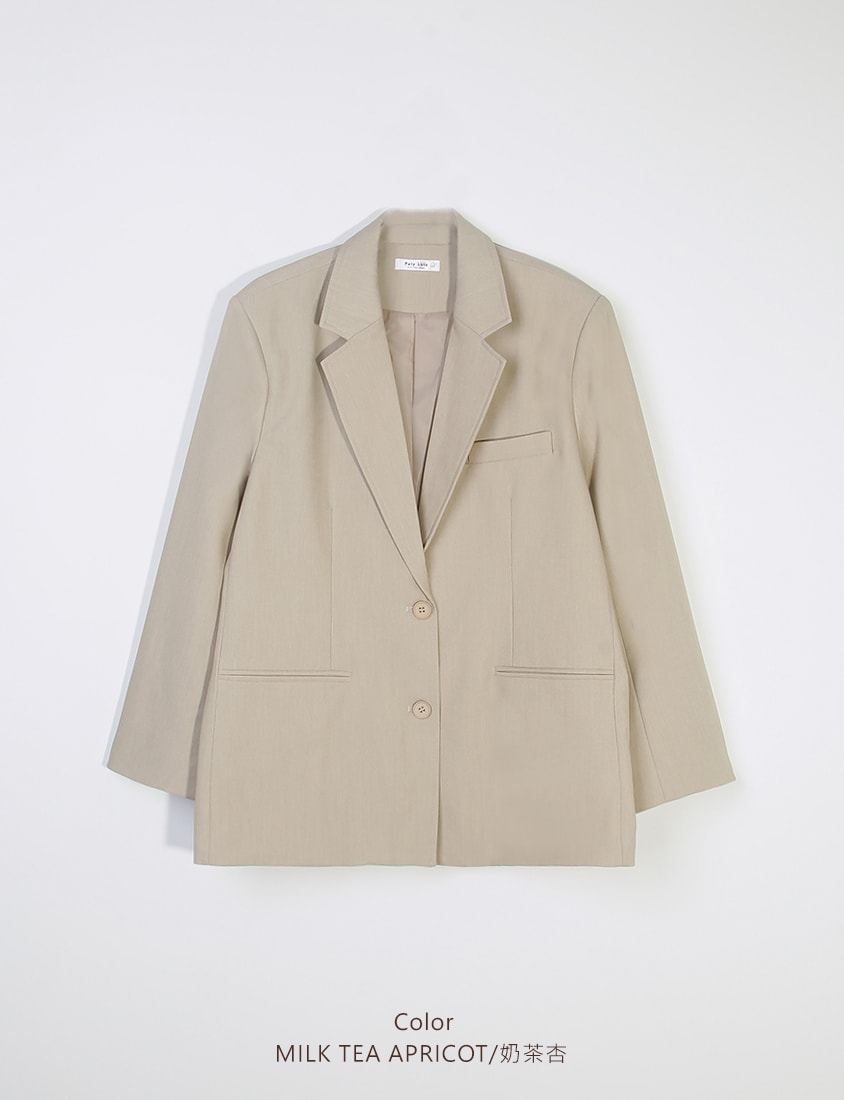 Minimal Versatile Plus Size Tailored Blazer