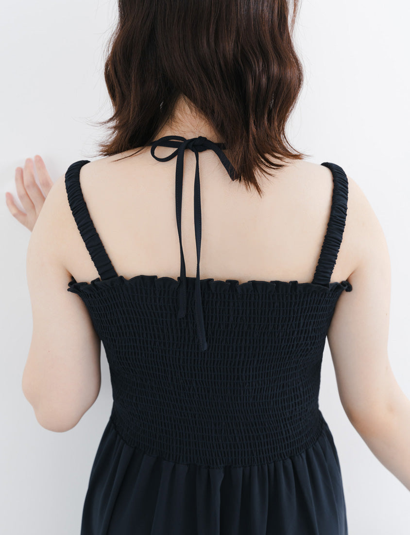 Ruffle Trim Smocked Tiered Plus Size Maxi Dress