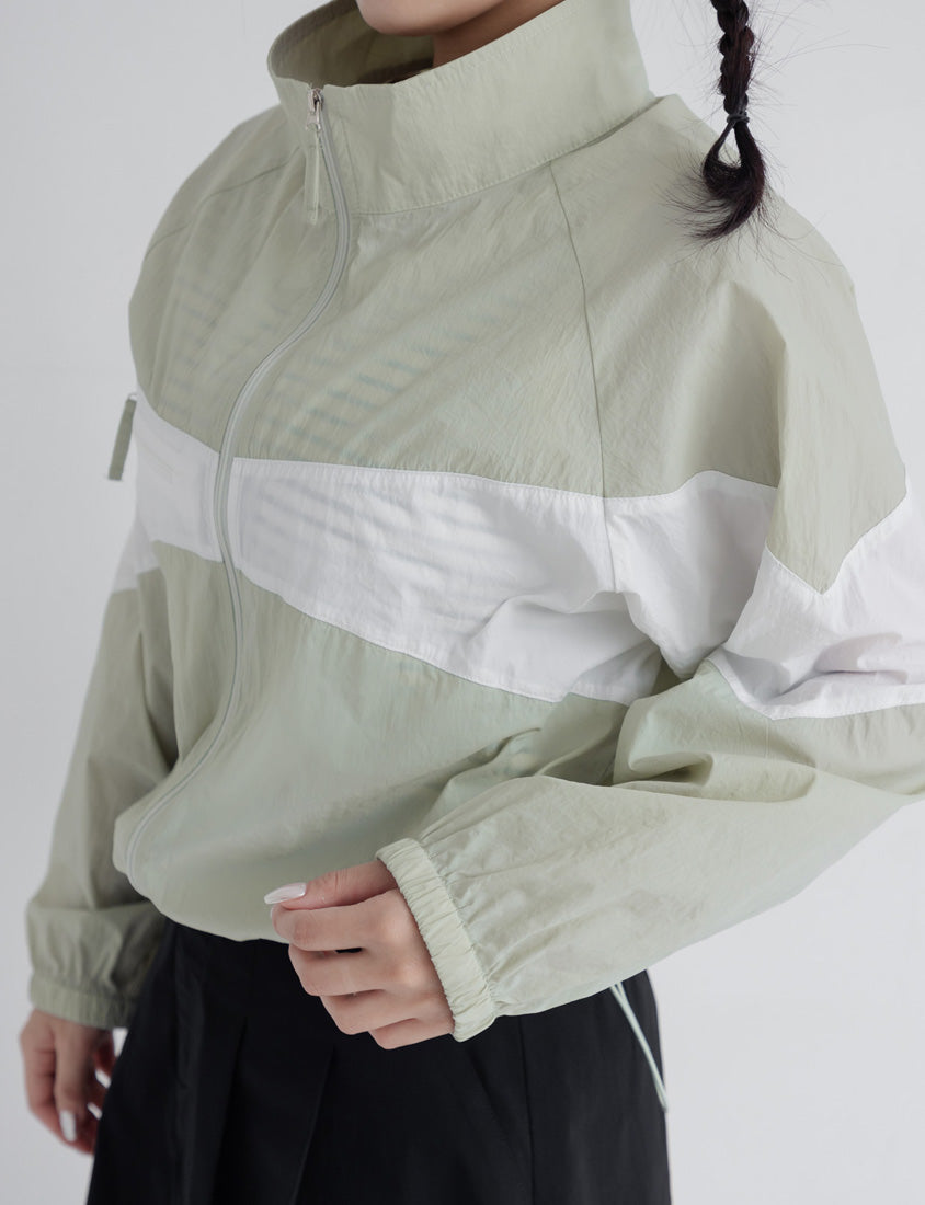 Playful Contrasting Sports Plus Size Trench Coat