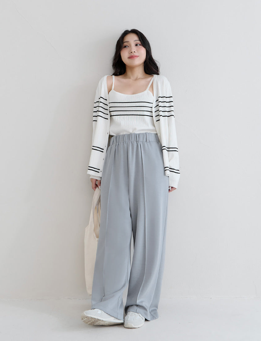 Slimming Cloud Cotton High Waist Plus Size Wide Leg Pants