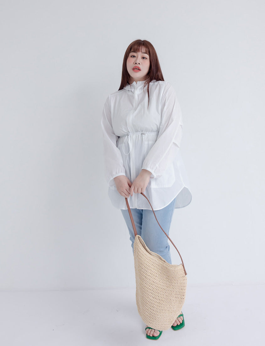UV PRO+ Lightweight Functional Longline Utility Plus Size Jacket