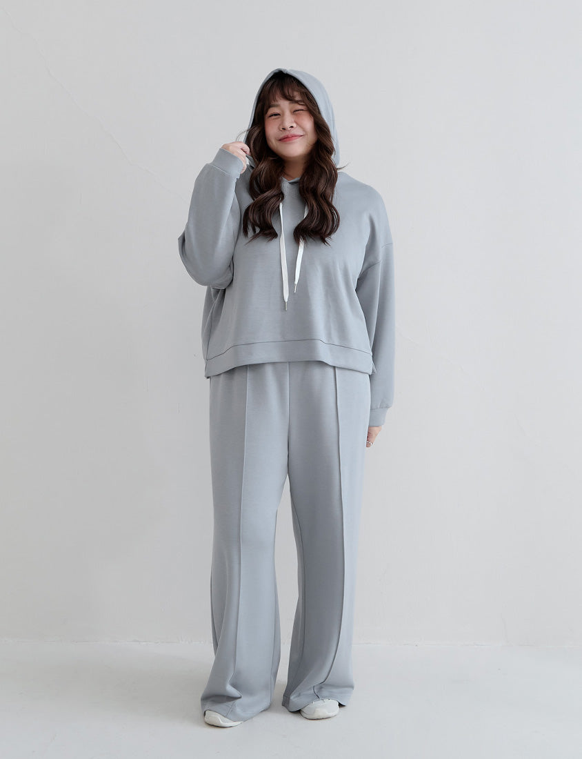 Slimming Cloud Cotton High Waist Plus Size Wide Leg Pants