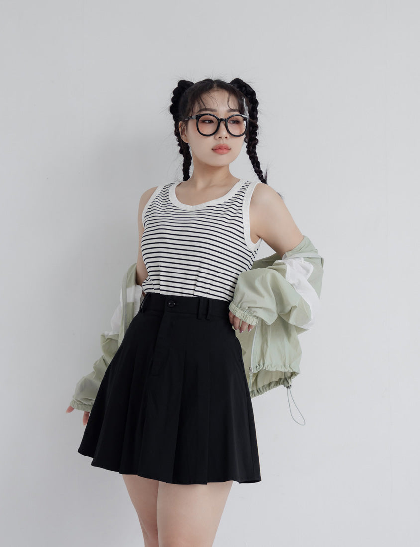 Summer Stripe Colorblock Plus Size Tank