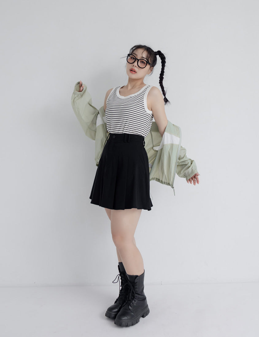 Playful Contrasting Sports Plus Size Trench Coat