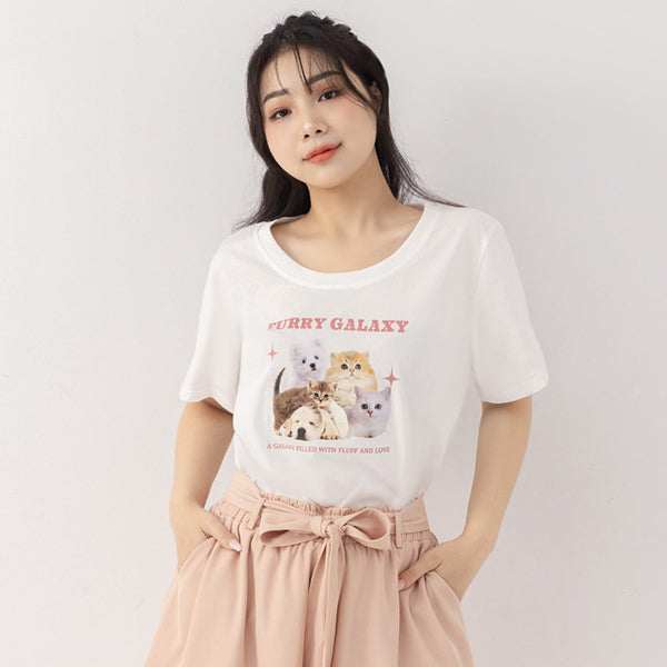 Adorable Pets Planet Plus Size Graphic Tee