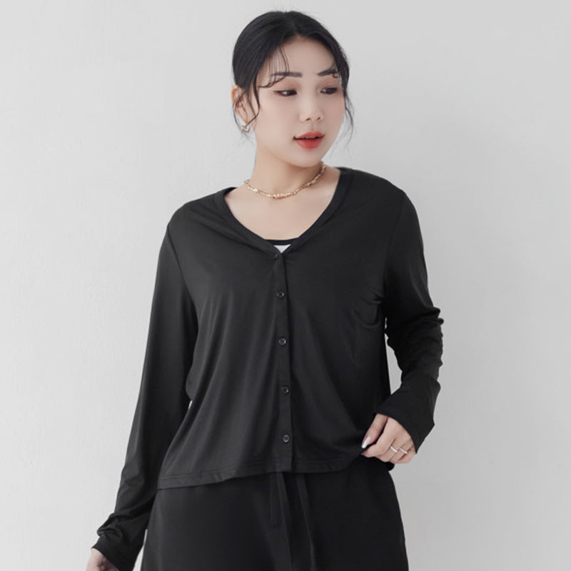 MISS. UV PRO+ Cooling Tech V-Neck Sun Protection Plus Size Jacket