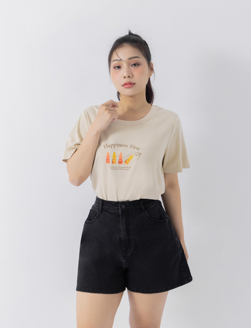 Retro Cola Gummy Plus Size Print Tee
