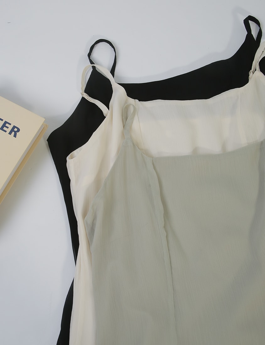 MISS. Ethereal Double Layer Sheer Adjustable Plus Size Maxi Dress