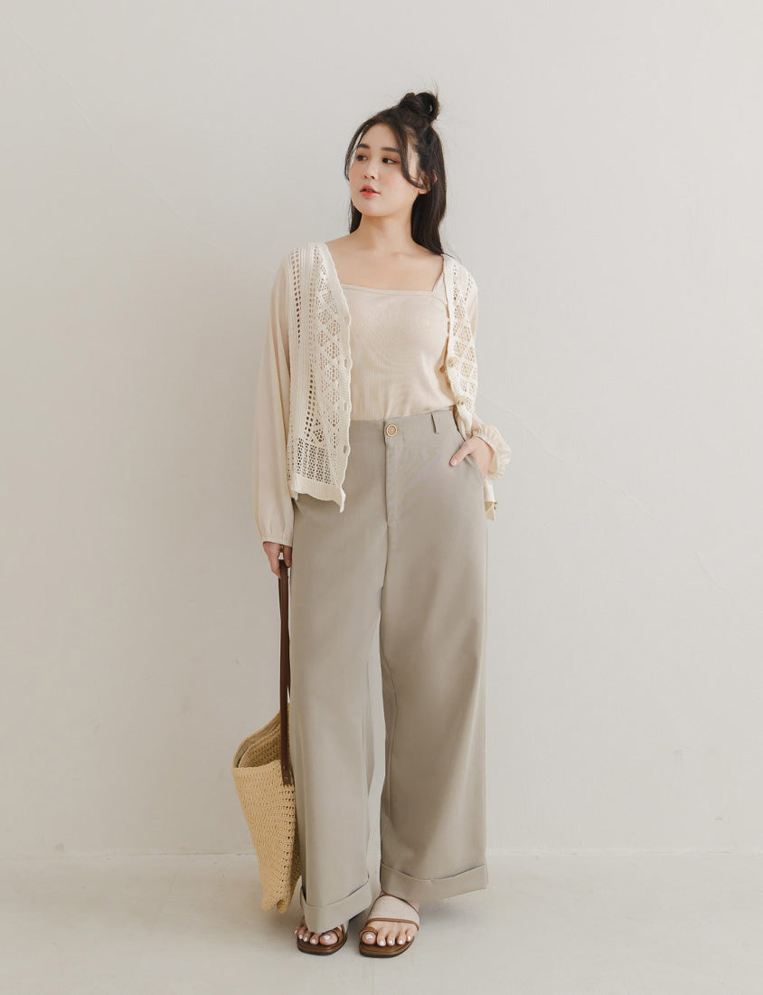 Bohemian Sheer Knit Plus Size Cover Up