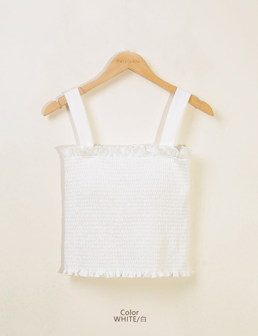 Matte Breezy Bubble Hem Plus Size Bra Camisole (With Padding)
