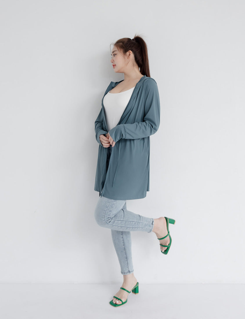 UV PRO+ Cooling Tech Sun Protection Plus Size Longline Jacket
