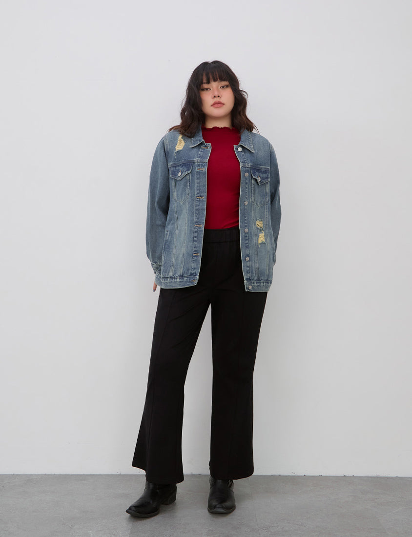 Crowds' Favorite Ultra-Stretch Leg-lengthening Roman Plus Size Flared Pants