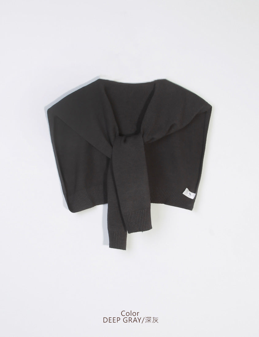 Versatile Multi-Color Knit Shawl