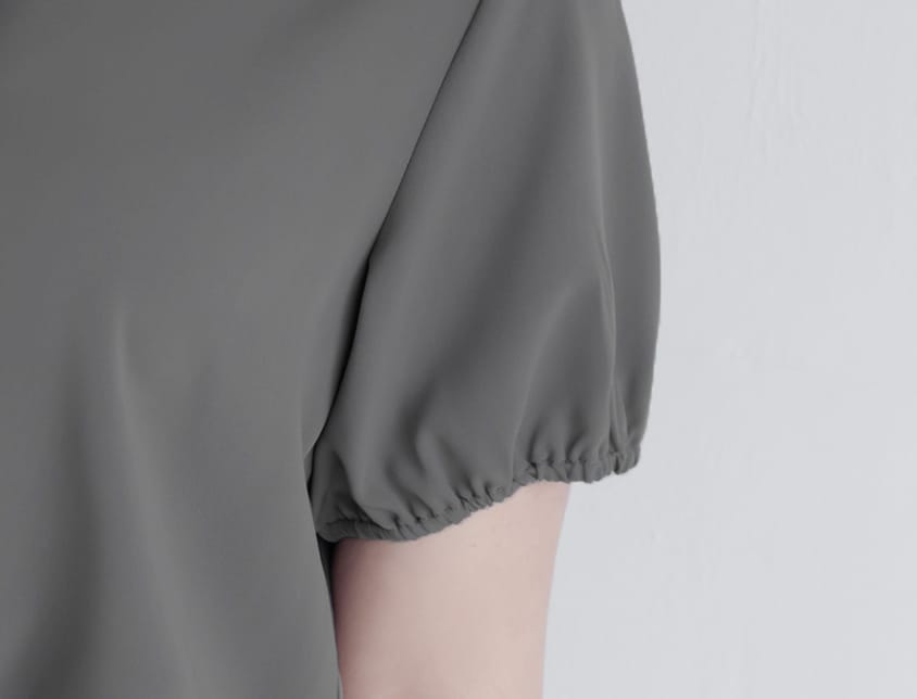 Sweet Front-Tie Oversized Plus Size Collar Blouse