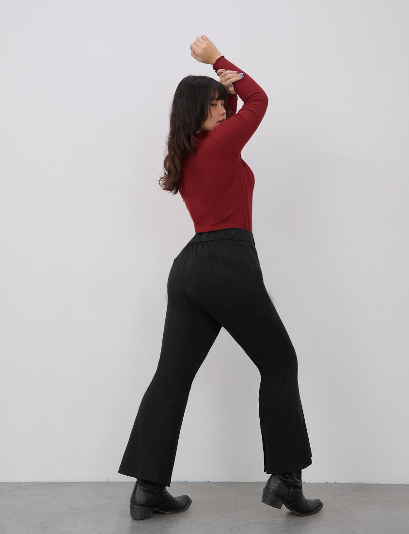 Crowds' Favorite Ultra-Stretch Leg-lengthening Roman Plus Size Flared Pants