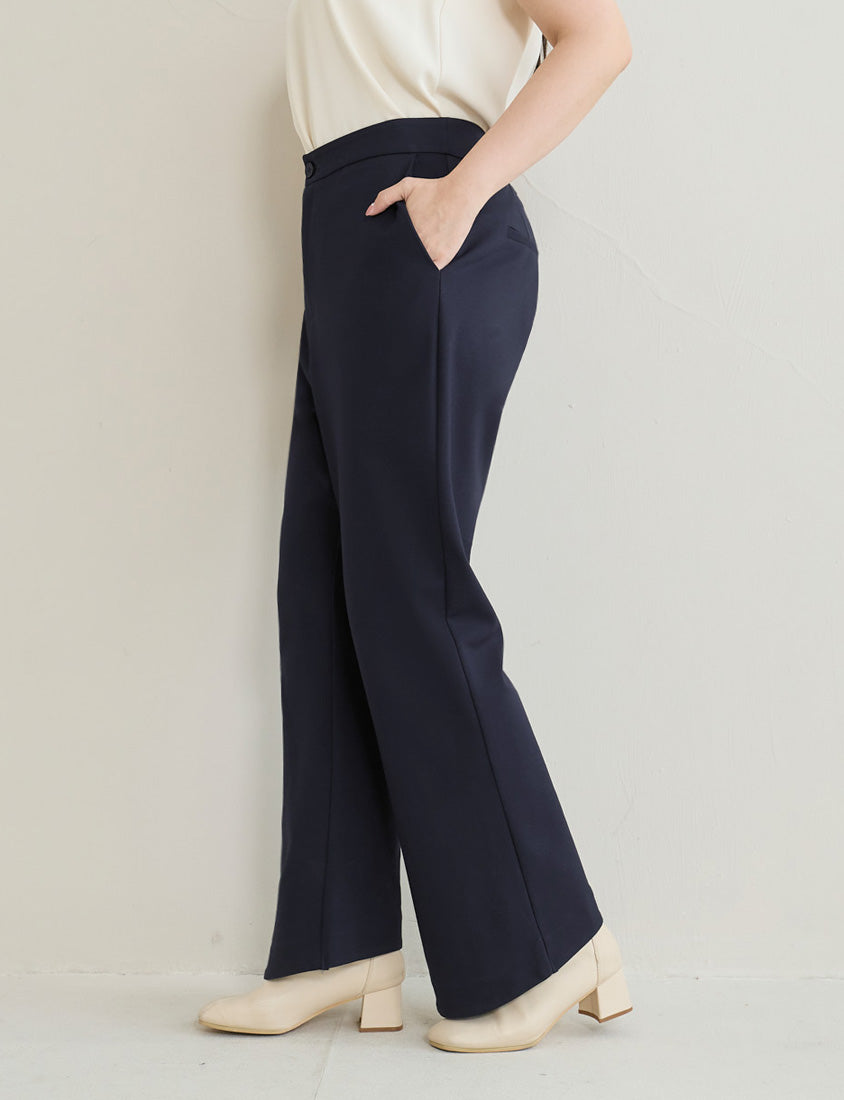 MISS. Easy Care Flared Plus Size Tailored Pants