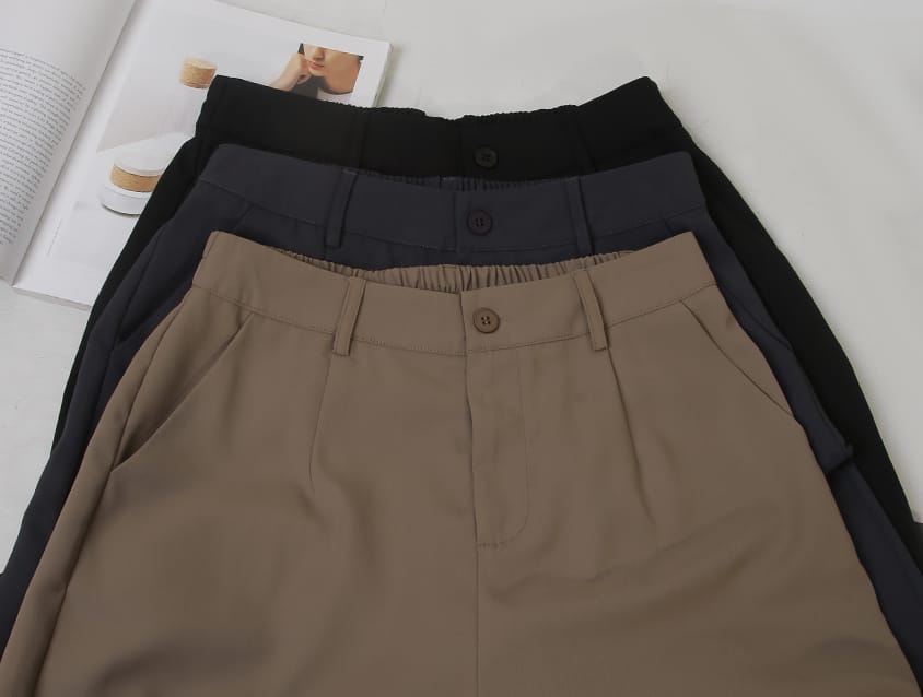 Sophisticated Pleated Drawstring Plus Size Tailored Pants