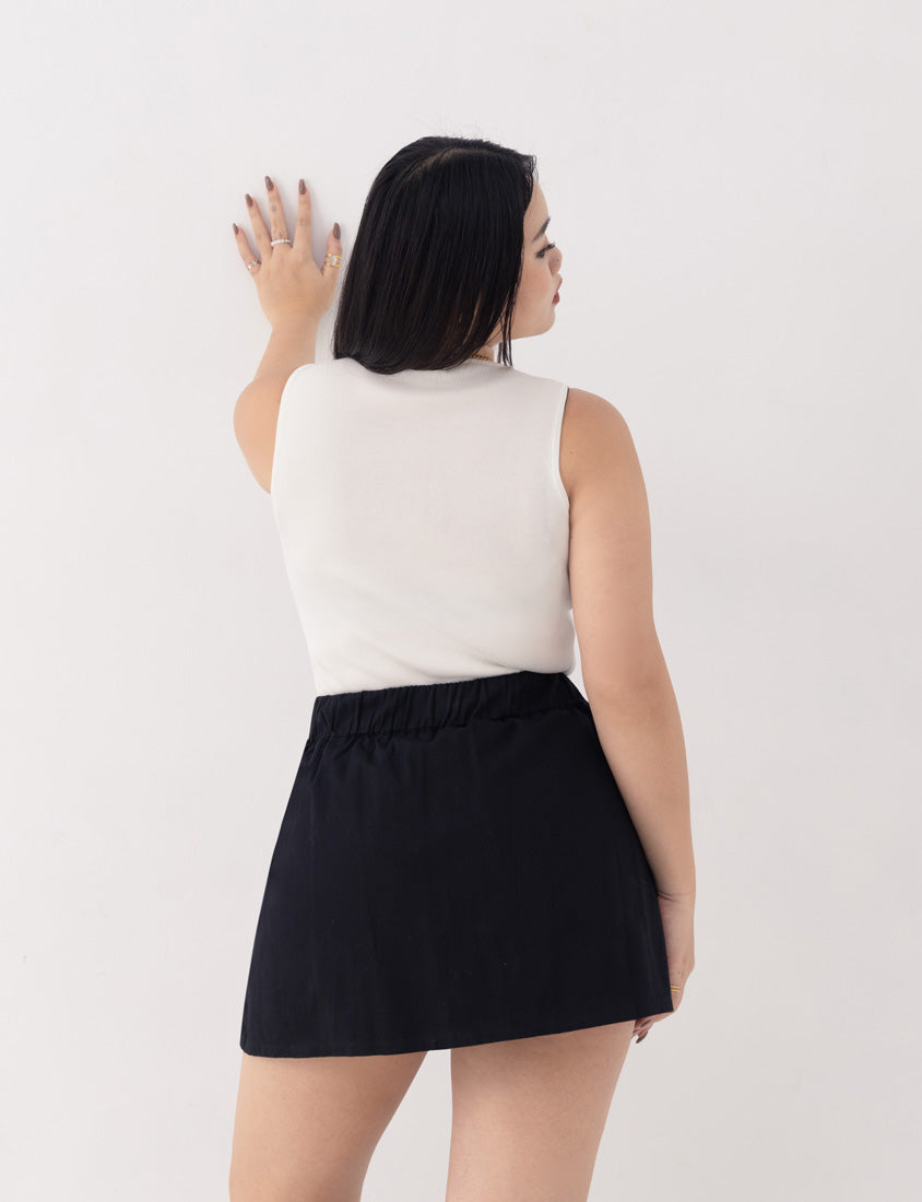 MUA! Sexy Ruched Knit Ring-Detail Plus Size Knit Cami