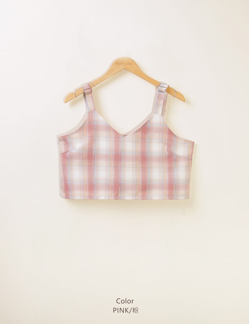 Korean Preppy Adjustable Plaid Plus Size Vest