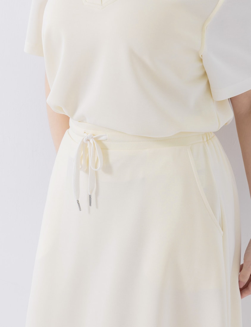 COOL PRO+ Space Cotton Panel Plus Size Maxi Skirt
