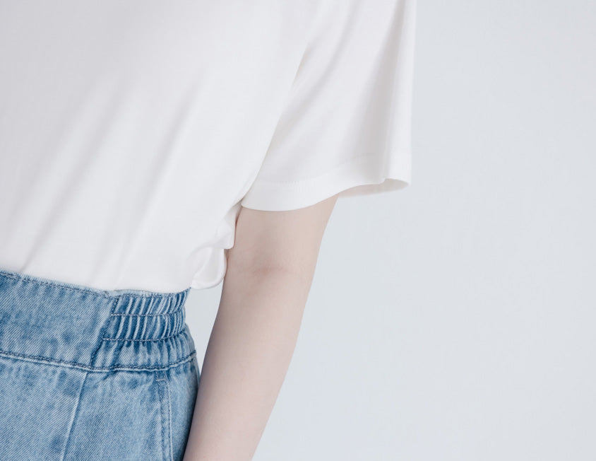 Silky Cool Liquid Touch Cotton Short Sleeve Plus Size Tee
