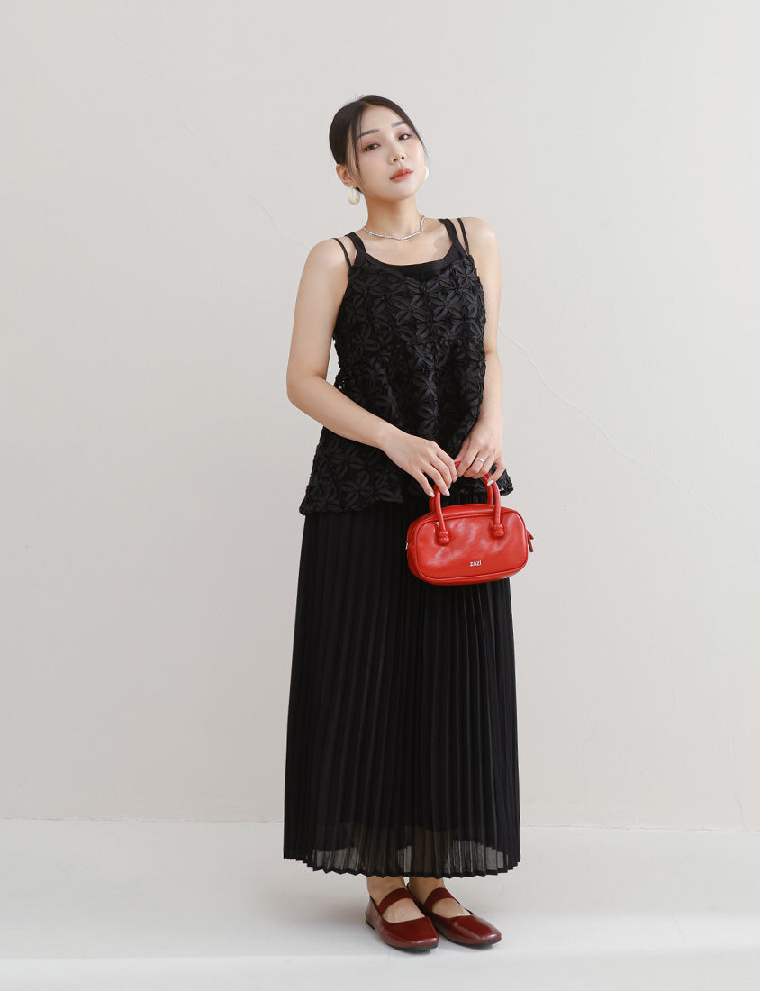 MISS. Silky Cooling Sleeveless Cut Stitch Plus Size Tank Top