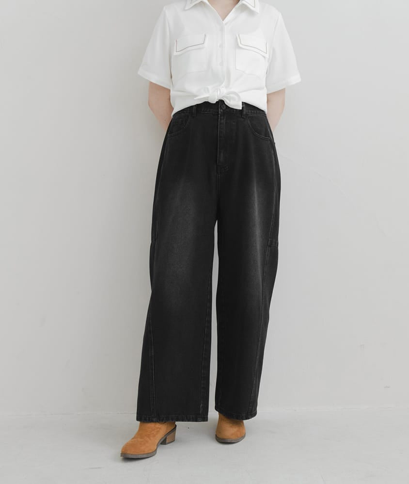 Stylish Slimming Stitch Tapered Plus Size Jeans