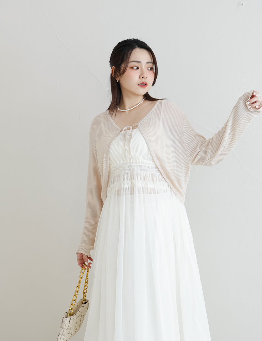 MISS. Layered Sheer MeshPlus Size Camisole
