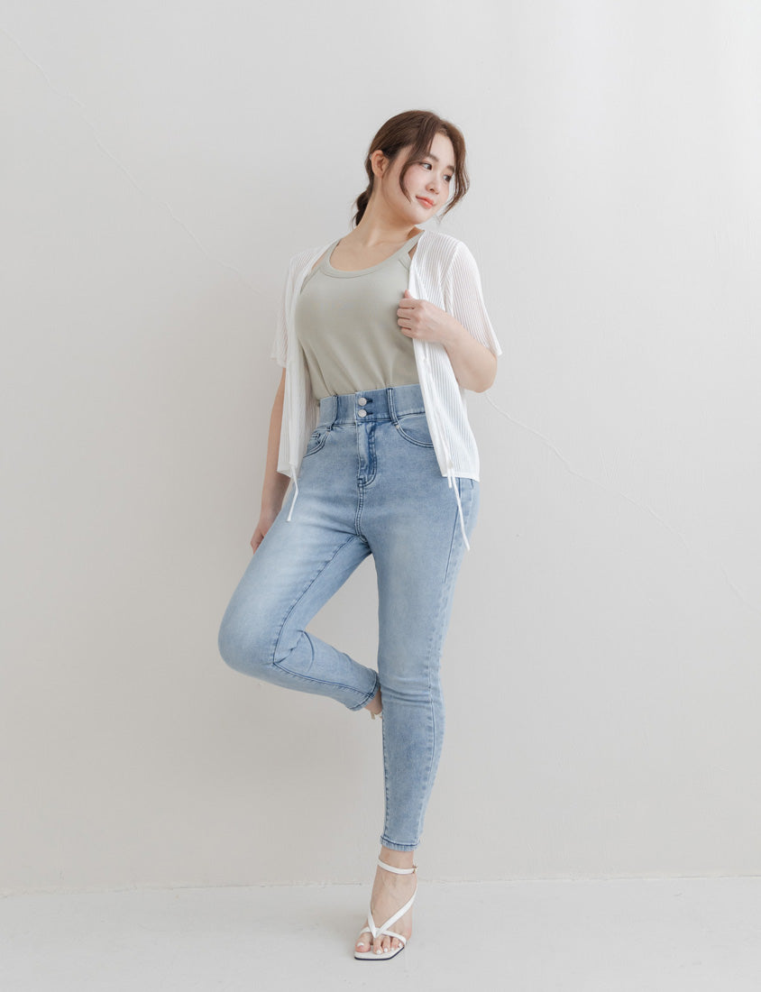 Tummy Flattering Plus Size Slimming Jeans