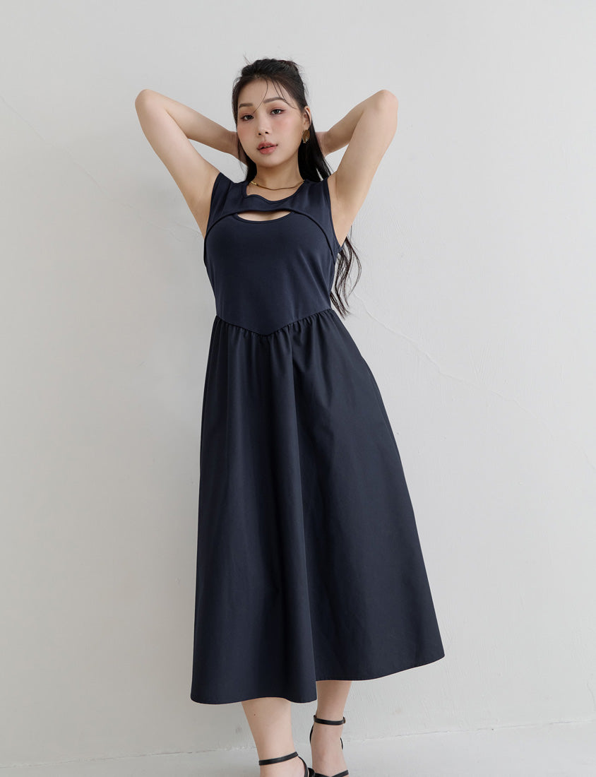 MUA! Hot Front Cut-Out Plus Size Tank Dress