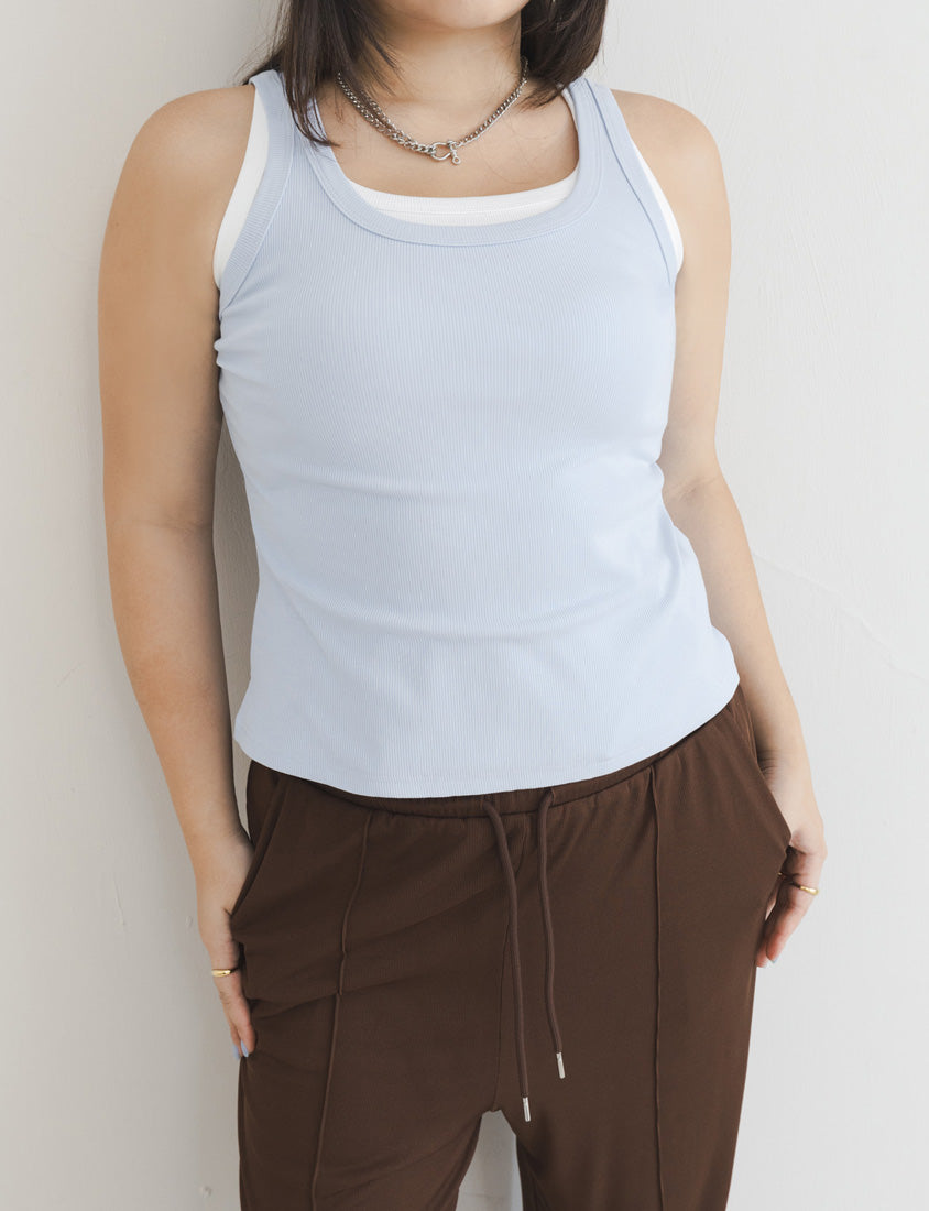MUA! Summer Essential U-Neck Cut Out Plus Size Tank