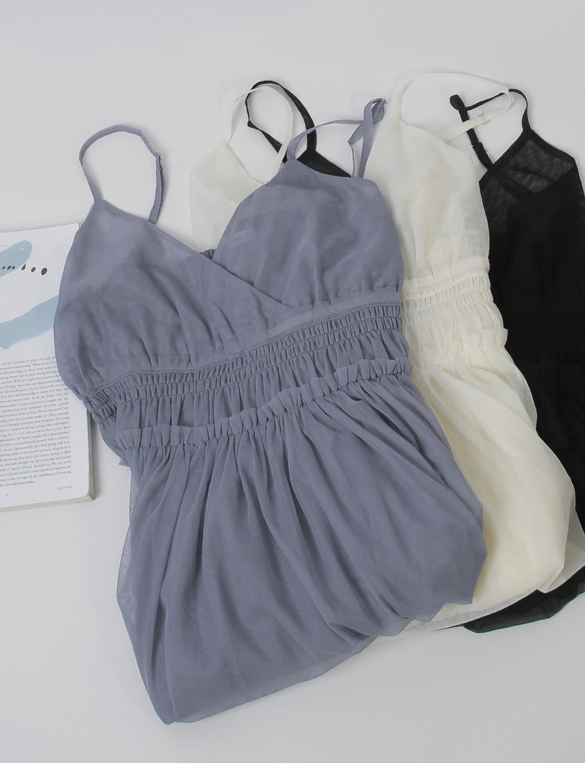 MISS. Layered Sheer MeshPlus Size Camisole