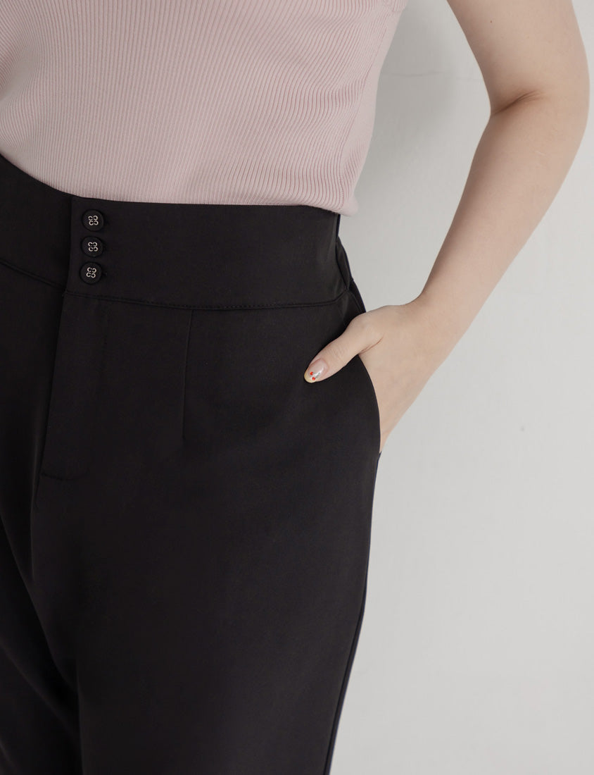 MISS. Standard Fit High Waist Plus Size Trousers