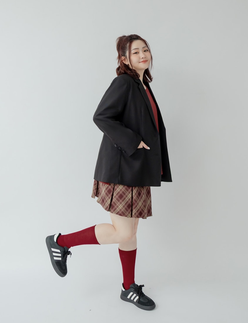 Minimal Versatile Plus Size Tailored Blazer