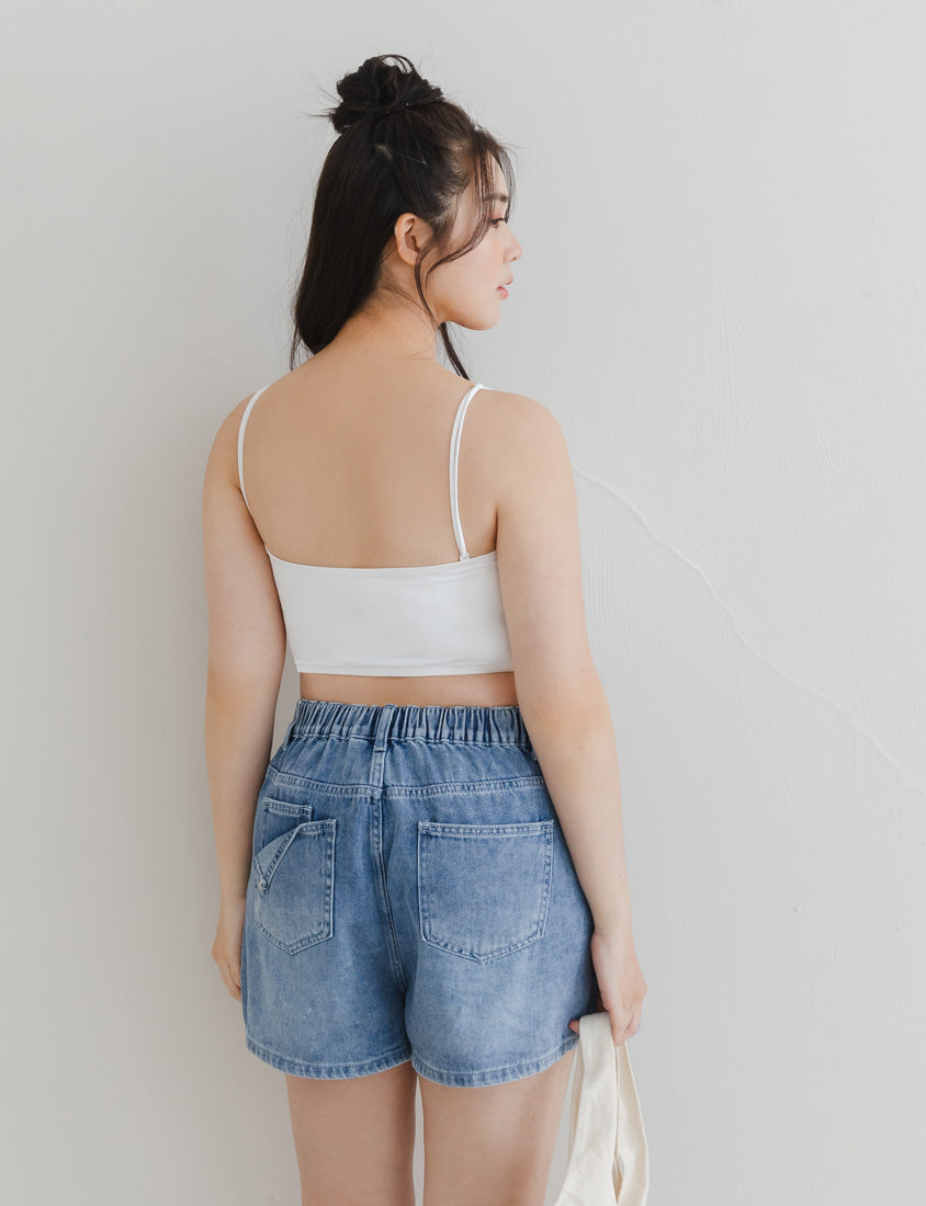 Pobra. Removable Padded Silky Milk Plus Size Bandeau BRATOP