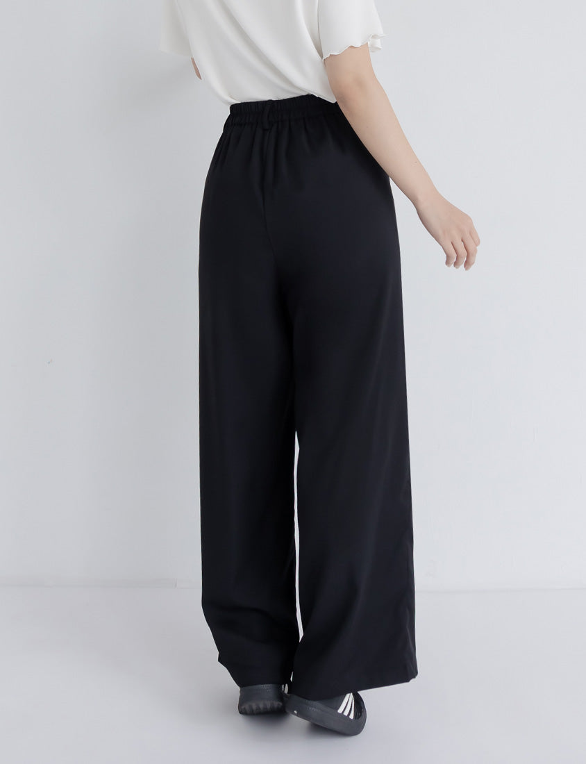 Sophisticated Pleated Drawstring Plus Size Tailored Pants