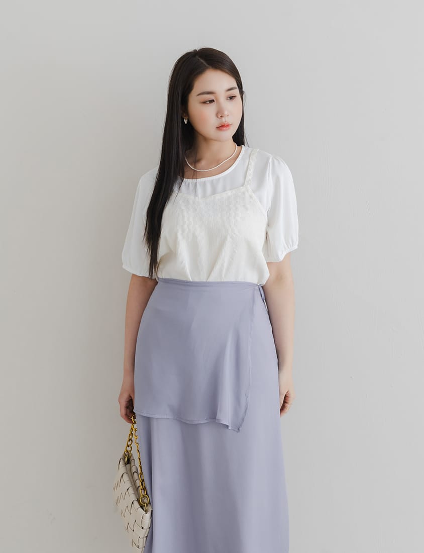 Fairy Two-Piece Sheer Plus Size Maxi Skirt (with Inner Skirt)