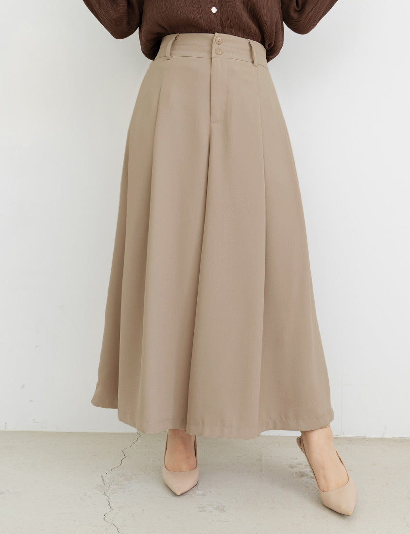 MISS. Wrinkle-Resistant High Waist A-Line Plus Size Tailored Wide Pants